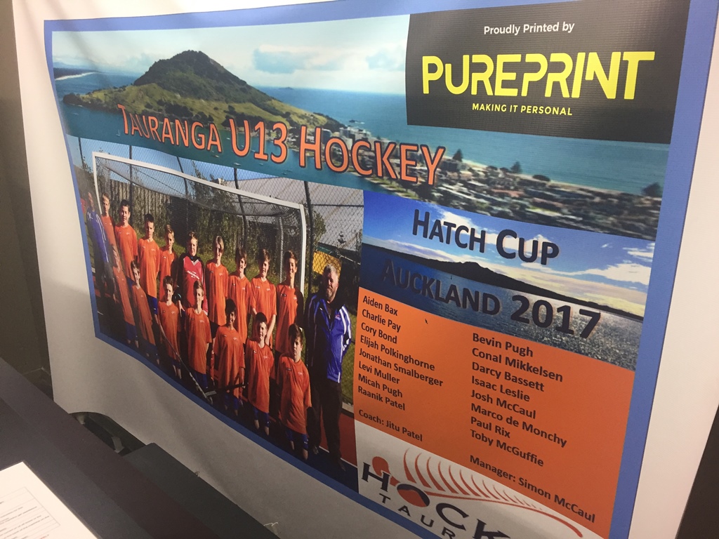 U13 Tauranga Hockey Team Banner