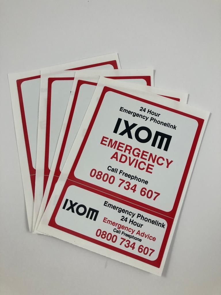 IXOM Branded Stickers & Tags