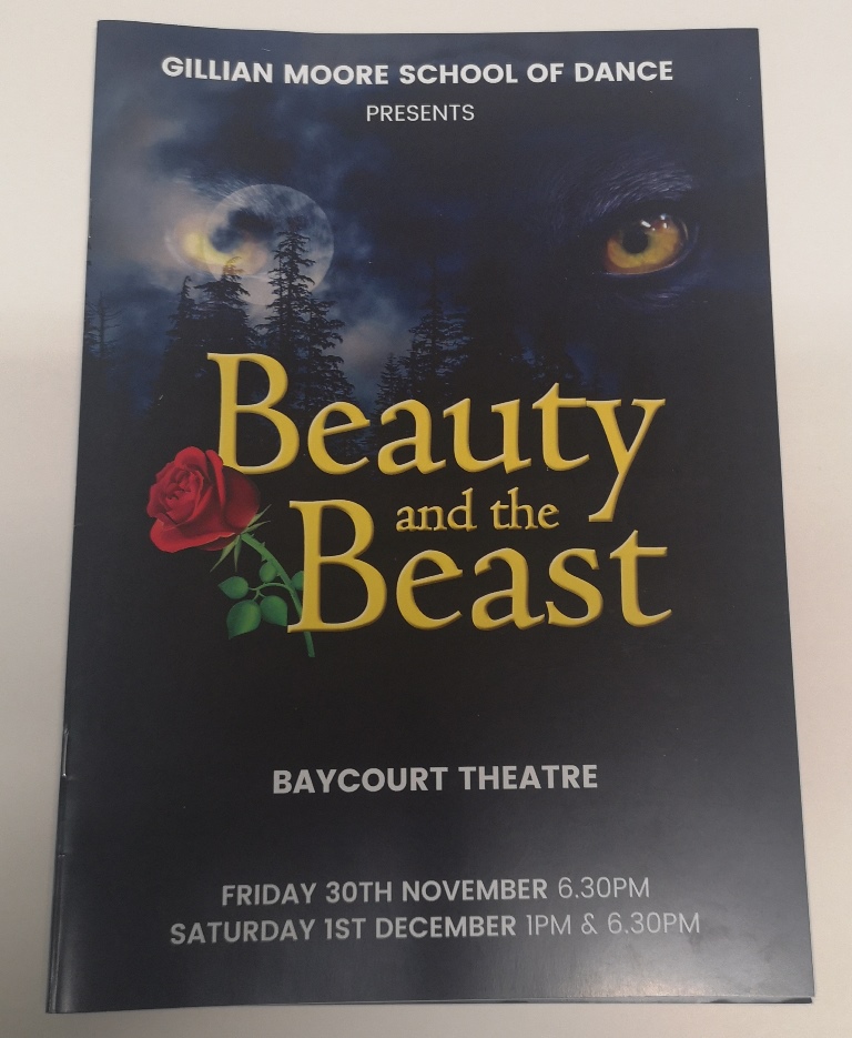 Beauty & the Beast Dance Programme Brochure