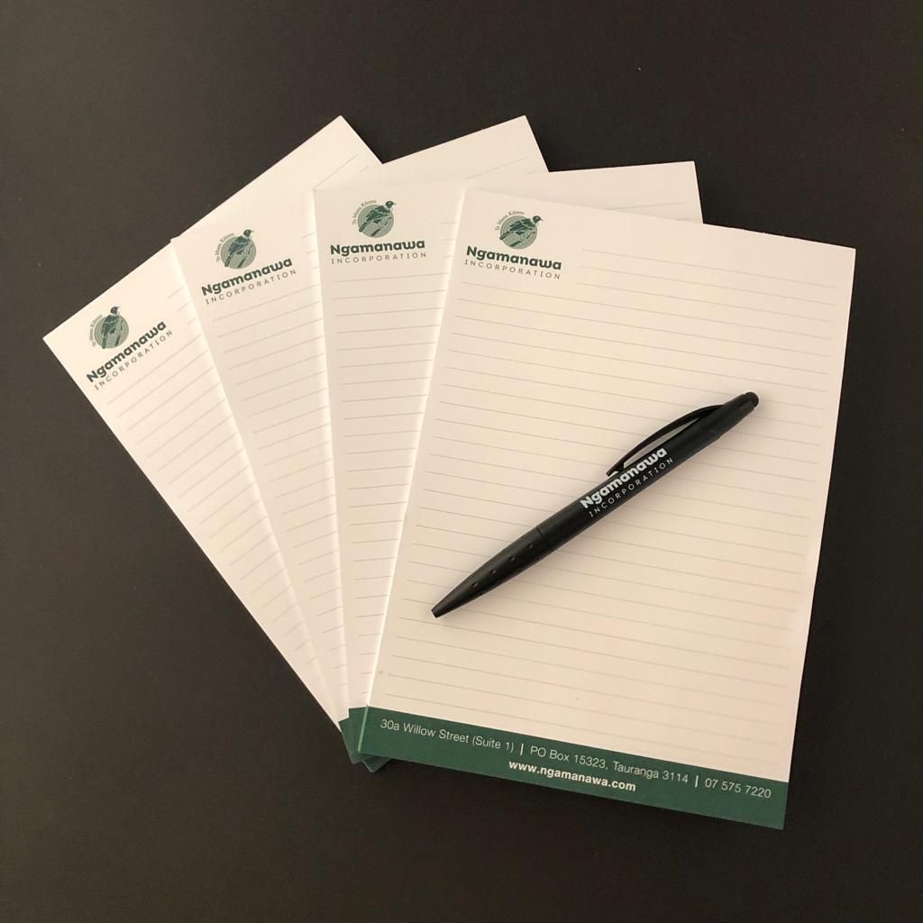 Ngamanawa Inc. Branded Notepad & Pen