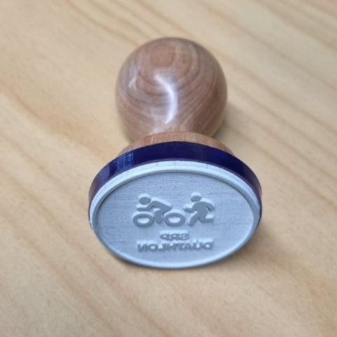 SRP Duathlon Customised Rubber Stamp