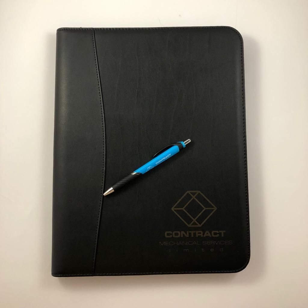 Contract Mechanical Services Branded Portfolio & Pen