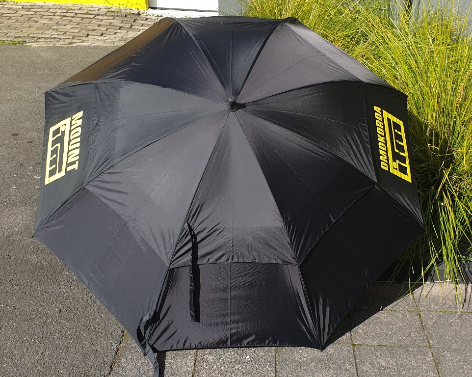 Black Branded Sports Umbrella for Mount ITM