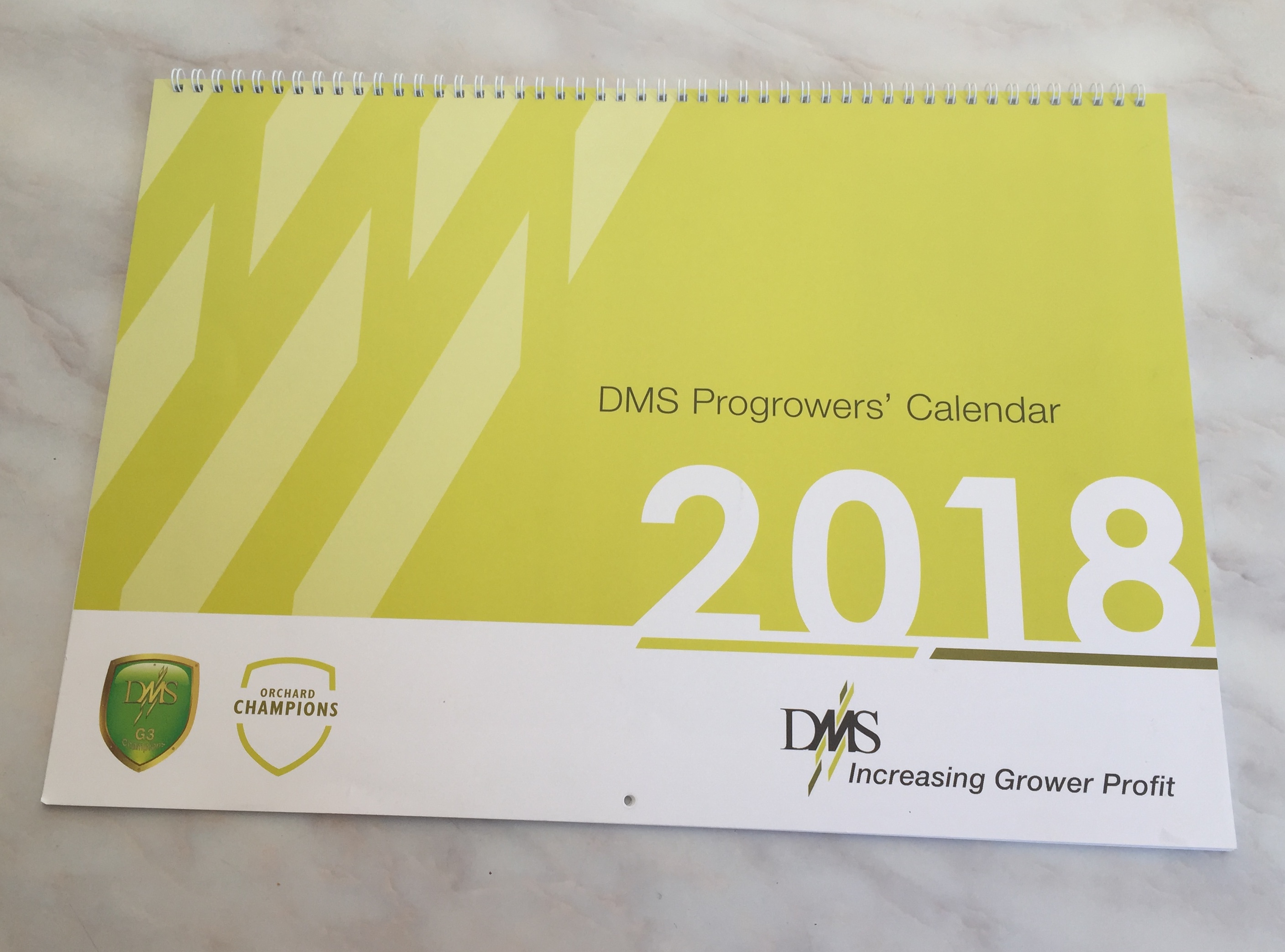 DMS 2018 Calendar Pure Print Promotions Tauranga