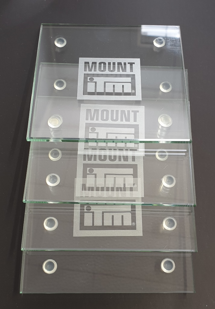 Branded Glass Coasters for Mount ITM