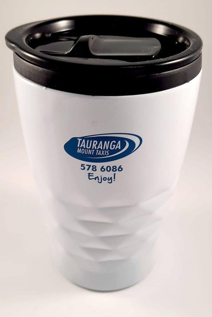Tauranga Mount Taxis Branded Thermos Cups