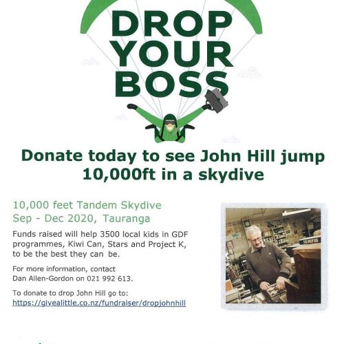 Help Us Drop John Hill for Charity!