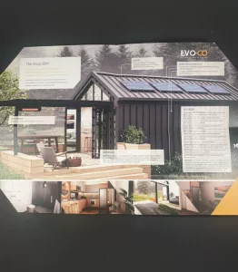 Evo Co   Brochure   Printed  On  Textured   Card  2
