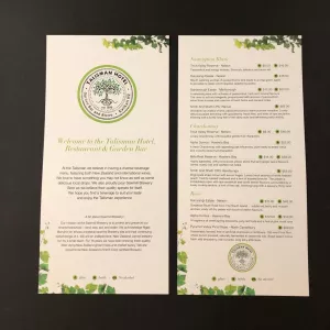 Talisman   Hotel   Menu     Pure   Print   Promotions   Tauranga