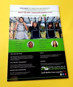 Park   Supplies  &  Playgrounds   Brochure     Pure   Print   Promotions   Tauranga