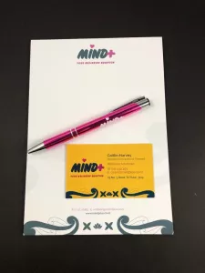 Mind Plus   Wellbeing  A5  Pad   Branded   Pen  1   Pure   Print   Promotions   Tauranga