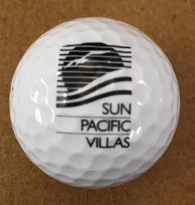 Sun   Pacific   Villas   Branded   Golf   Ball     Pure   Print   Promotions   Tauranga